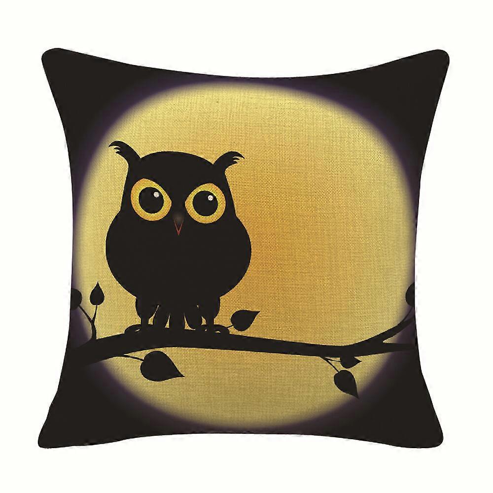 フクロウパターンコットンリネン枕カバークッションカバーソファ家の装飾デザイン1027jpjcjh