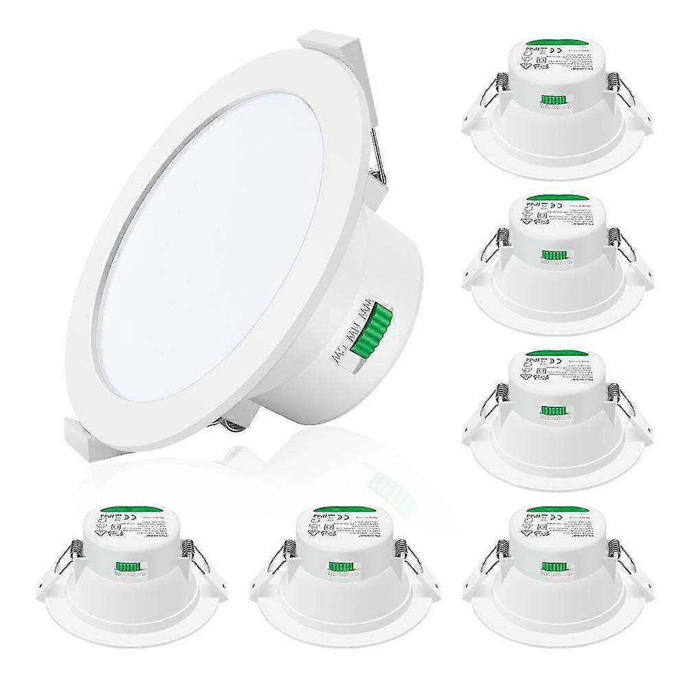 Led Dimmable Tri-color Recessed Downlight Ceiling Light Spotlight 6x-Yvan