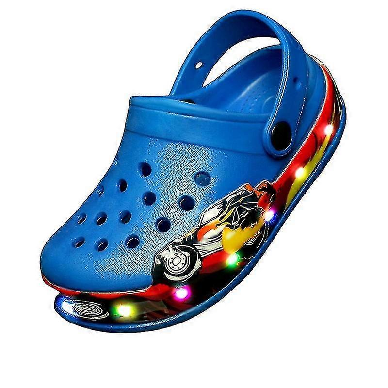 Çocuk Işık Yayan Ayakkabı Erkek Çocuk Moda Takunya Işık Yayan Led Terlik 994
