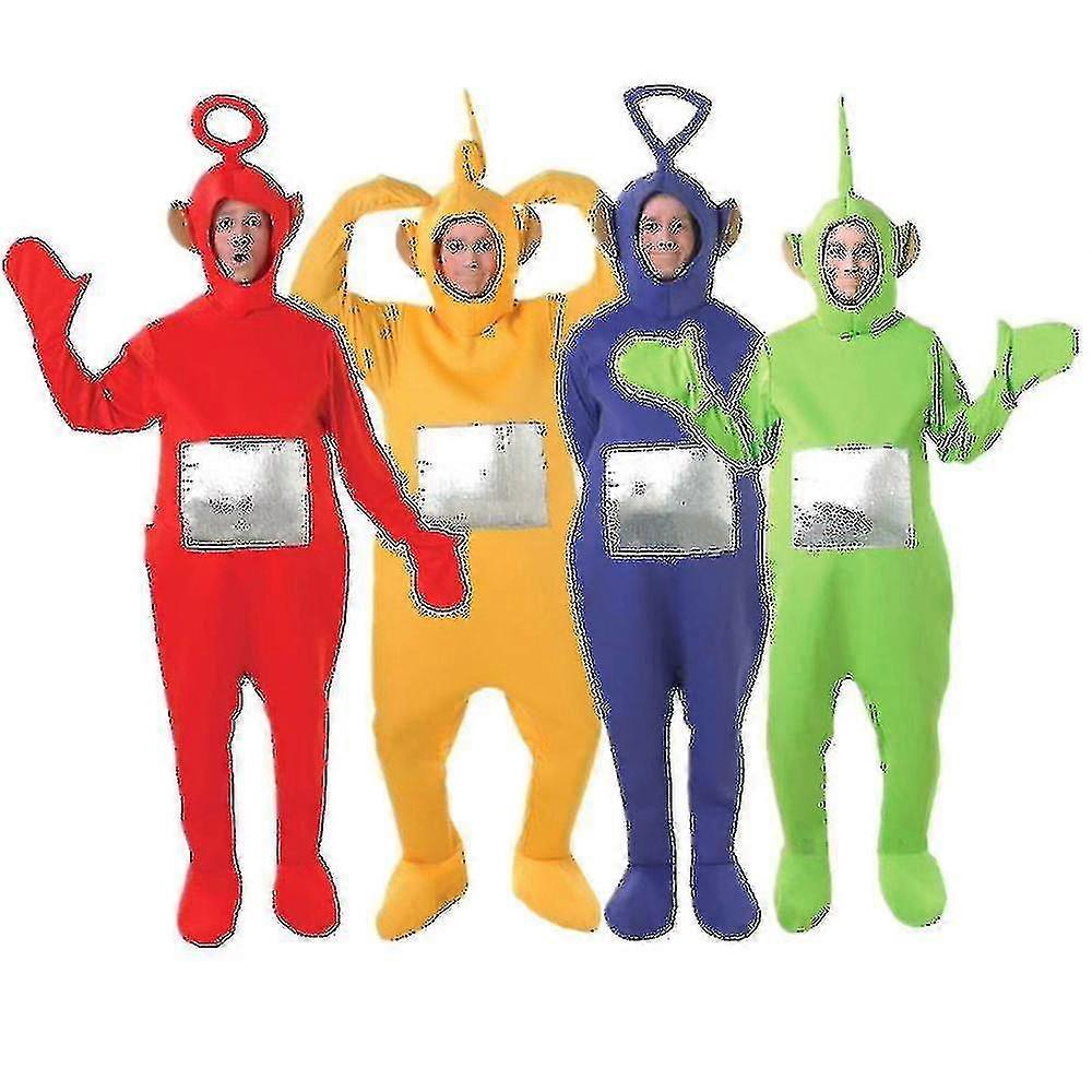 4 Color Teletubbies Ruolo Adult Funny Costume W