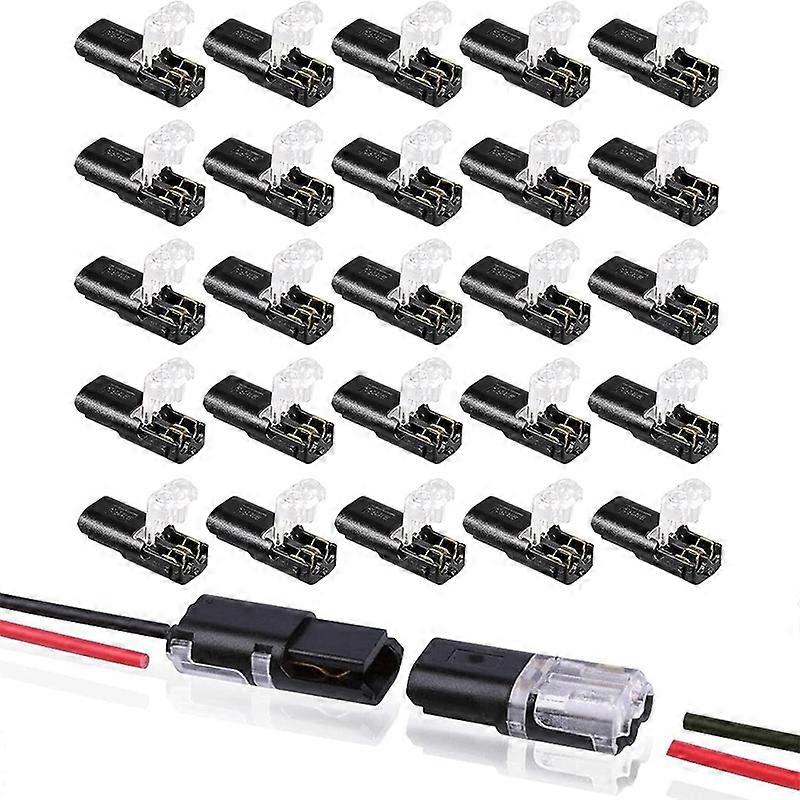 Double - Wire Plug-In Connector With Locking Buckle (30 Pack)