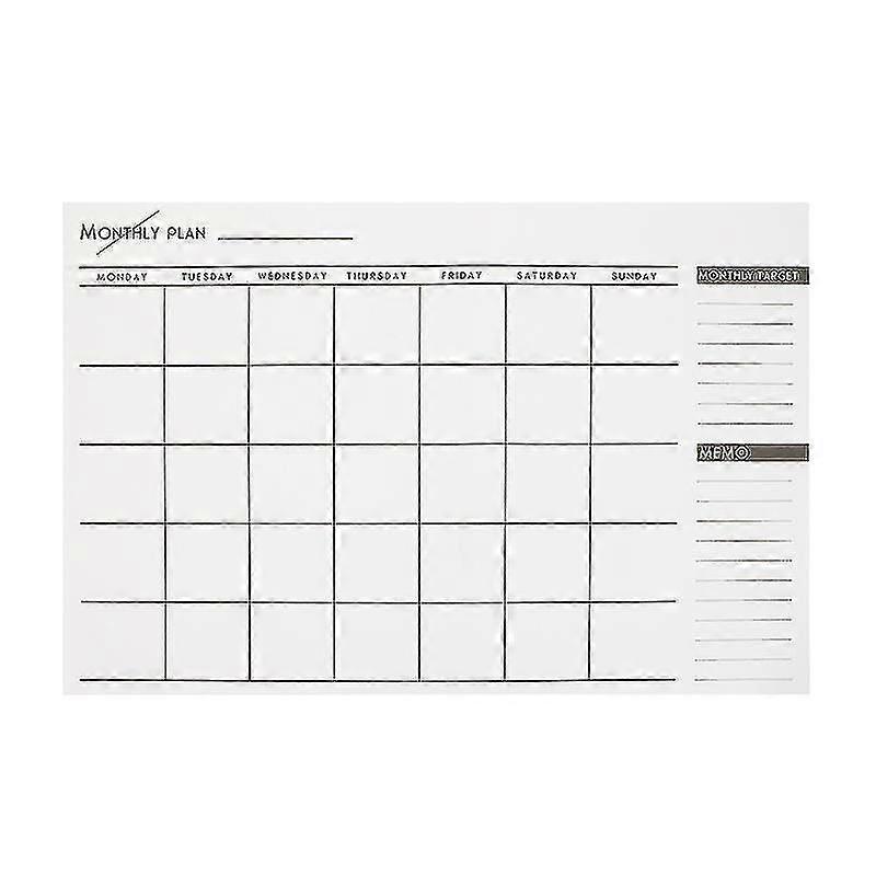 1pc 2022 Simple Month Schedule Work And Study Schedule Notepad (assorted Color)