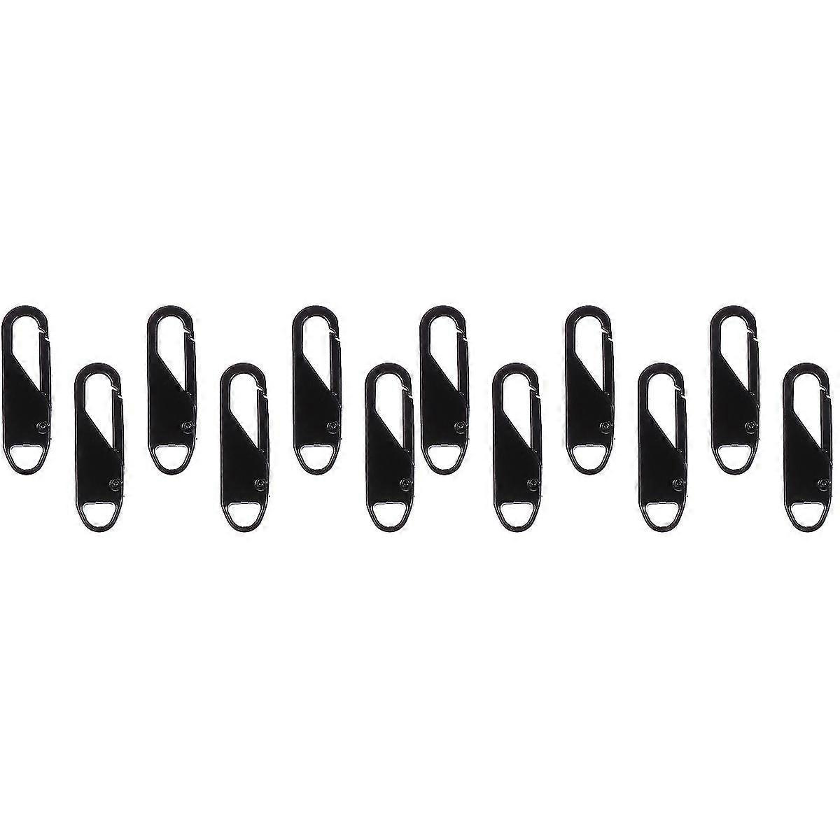 12 Pcs  Detachable Zipper Pull Tab Replacement Backpack Clothing Zipper Pullers
