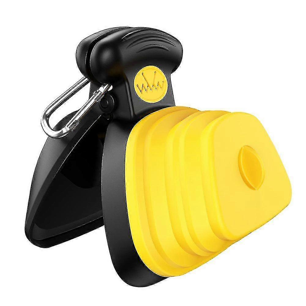 Portable Pet Toilet Waste Pickup With Bag Dispense, Sanitary Waste Pick Up For Dog And Cat (1 Piece, Yellow)