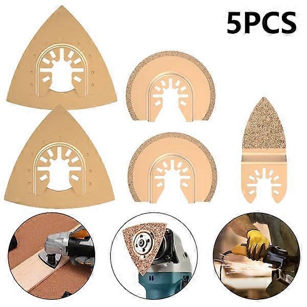 Carbide Multi-Function Tool Saw Blade Kit for Cutting Plastic, Ceramic Tiles, Marble, and Cement - 3 Blades Included