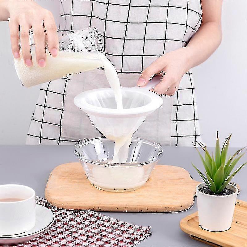Pack De 3 Filtres à Tamis Fin 200, 300 Et 400 Mesh - Passoire Plastique Alimentaire Pour Jus, Vin, Lait De Soja