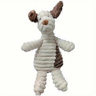 Peluche Cuddly Companion - Juguete masticable duradero interactivo con textura de pana suave para todos los tamaños de raza, brinda alivio del estrés y asistencia en el entrenamiento 