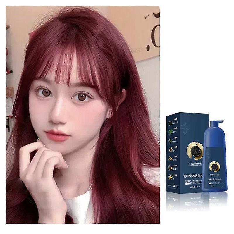 يمكن لكريم صبغات الشعر ببروتين الكافيار Qiweitang أن يغطي صبغات الشعر الرمادية دون الإضرار بفروة الرأس 500 مل Flye1399