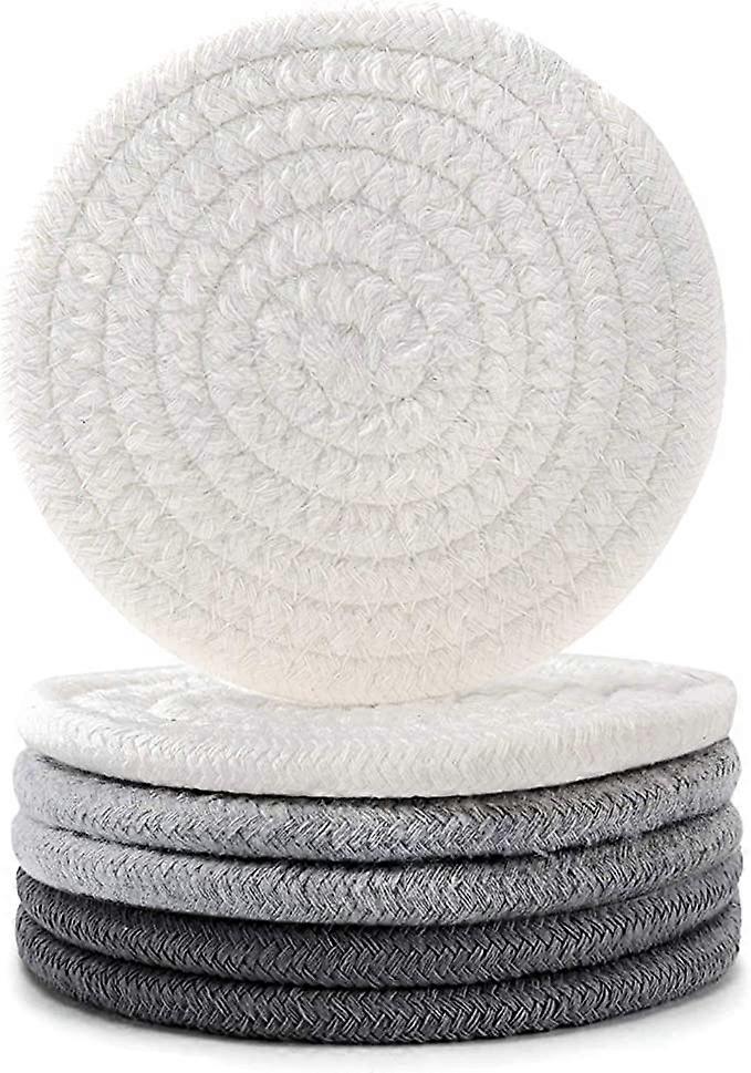 Absorbent Drink Coasters, Handmade Braided