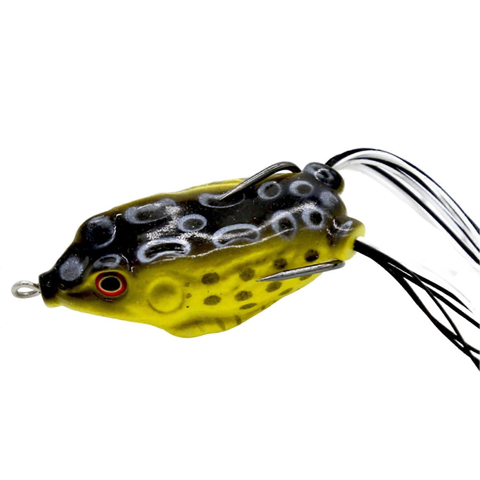 Kaesi 5.5cm 12g Artificial Bait Multi-layer Printing Bite-resistant Simple Installation Thunder Frog Attract Black Fish Fake Bait for Fishing