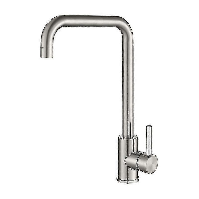 Mattschwarz 7 Form High Arc heiß und kalt Küchenhahn einstufig Edelstahl Küchenspüle Wasserhahn