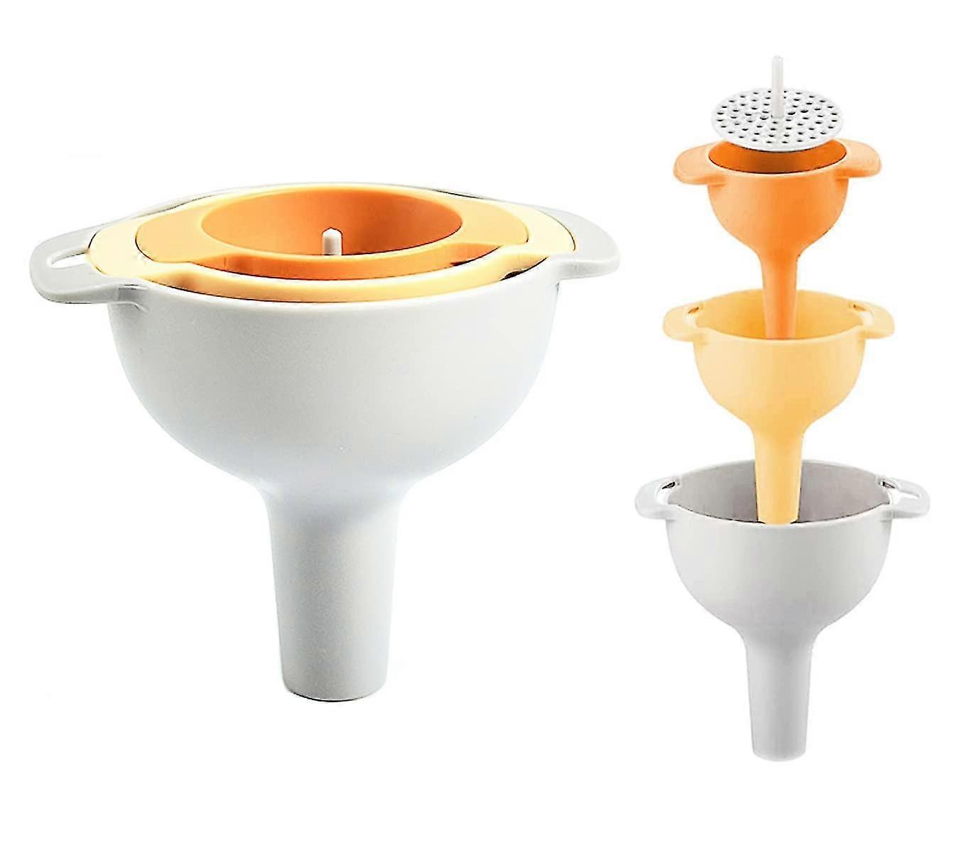 Kitchen Funnel Set-kitchen Funnel Set With Lmell Detachable Strainer & Filter