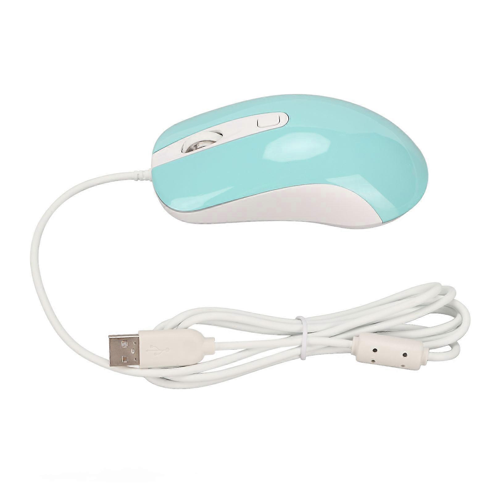 Wired Gaming Mouse RGB Backlit 3500DPI 4 Button Ergonomic Design Wired Computer Mouse Blue