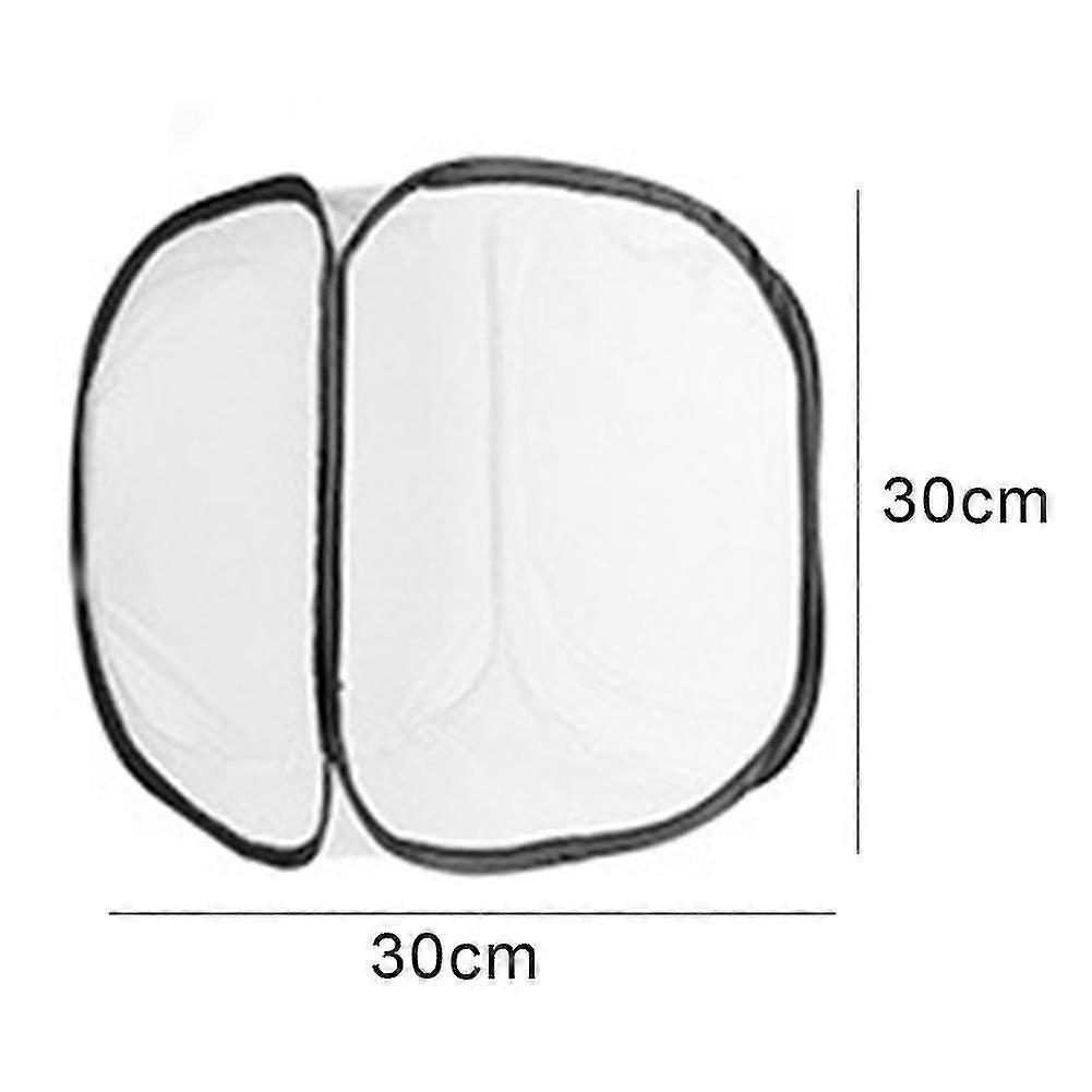 Breeding Display Box Mesh Collapsible Zipper Stick Insect Butterfly Habitat Cage-size:s