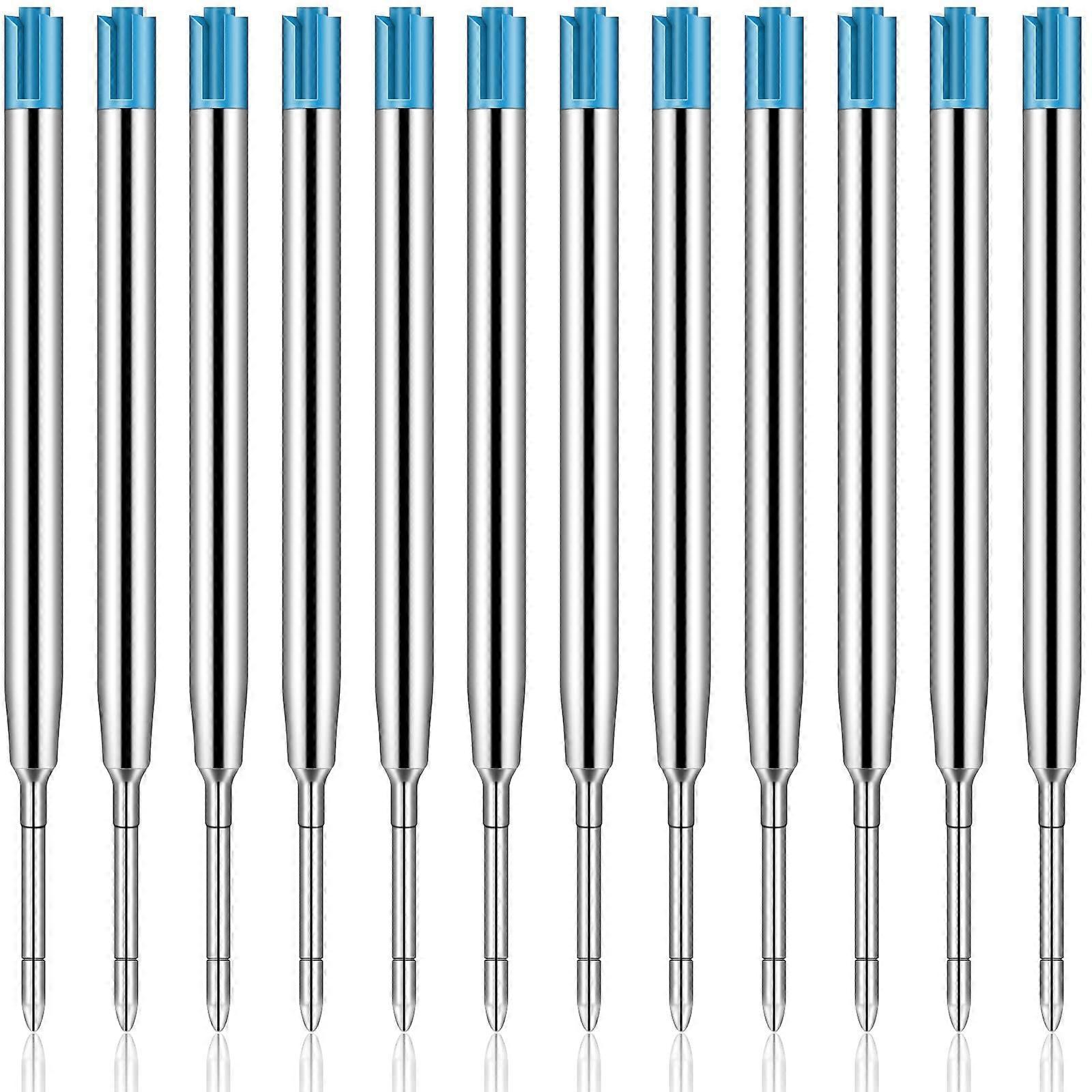 50Pcs Replaceable Ballpoint Pen Refills Metal Refill Smooth Writing Pen Refills 1.0 mm Replacement