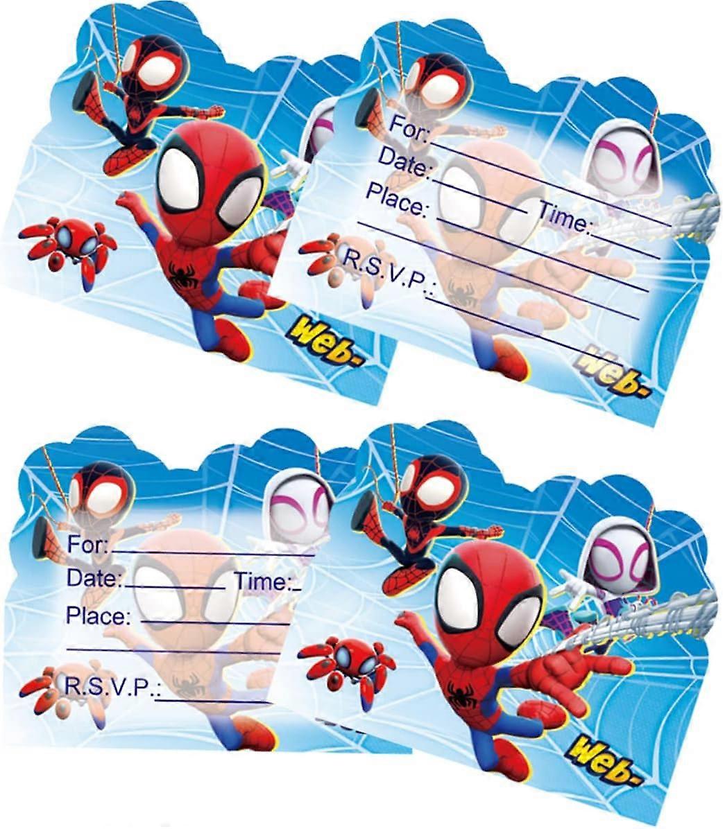 50PCS Spidey και τους καταπληκτικούς φίλους του κάρτα προσκλήσεων πάρτι γενεθλίων, Spidey και τους καταπληκτικούς φίλους του προμήθειες πάρτι για τα παιδιά