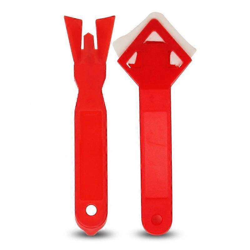 2PCS Negative Angle Scraper Professional Plastic Glass Sealant Remover Set Scraper Caulking Mould Removal Home Spatula Tool Sets