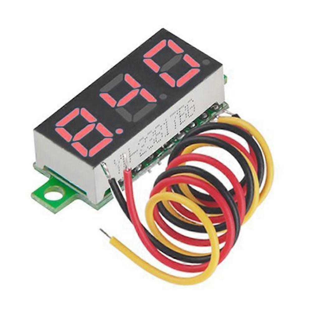 9x 0.28" 3 LED Display DC 0-100V Digital Voltmeter Voltage  Panel DIY