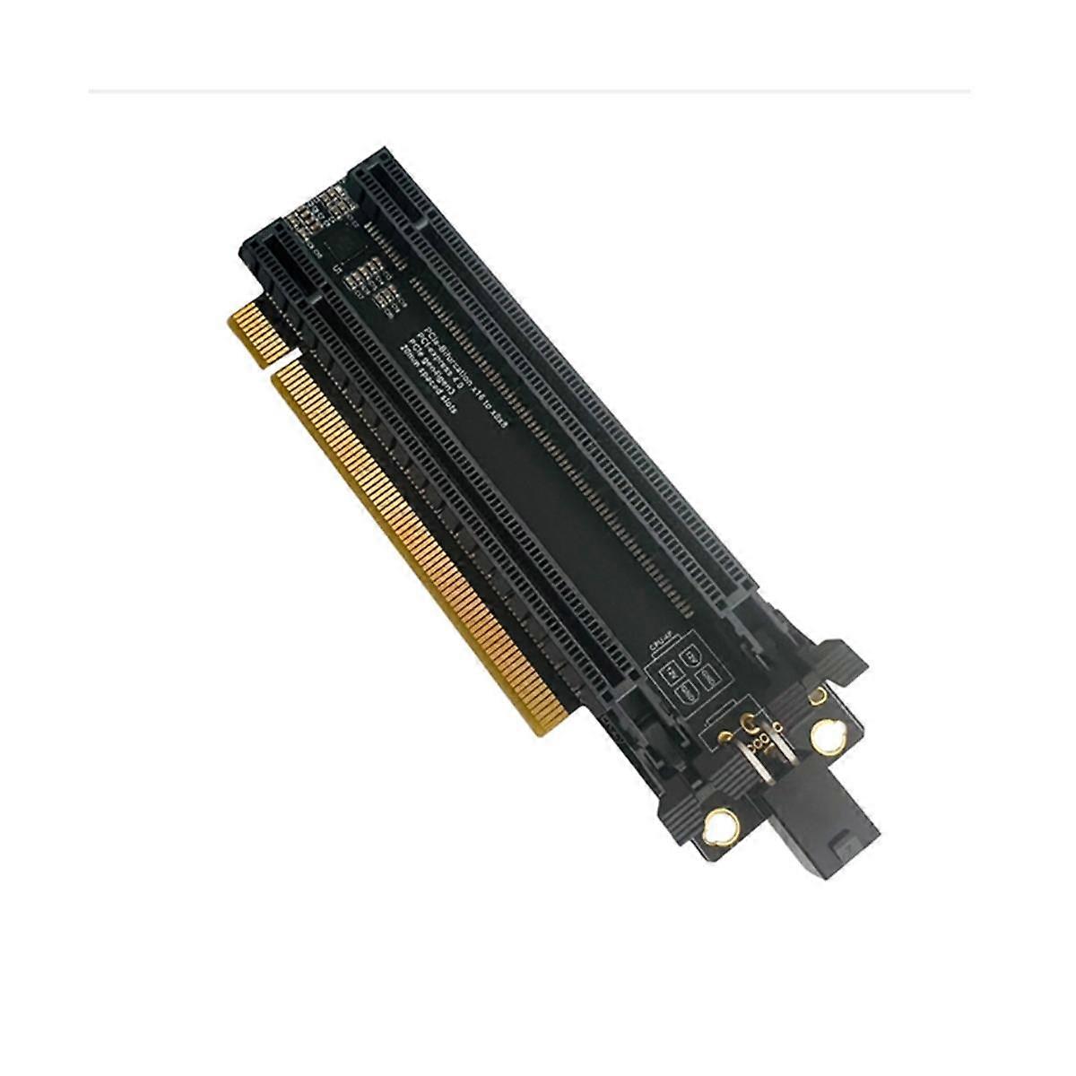 PCI-E 4.0 X16 1 to 2 Expansion Card Gen4 Split Card PCIe-Bifurcation X16 to X8X8 with 20mm Spaced S