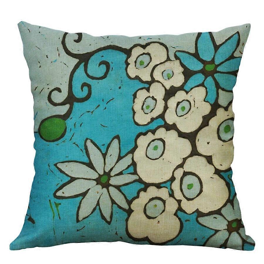 Art Fleur Impression Coton Lin Taies D’oreiller Housse De Coussin Canapé Home Decor Design 1127