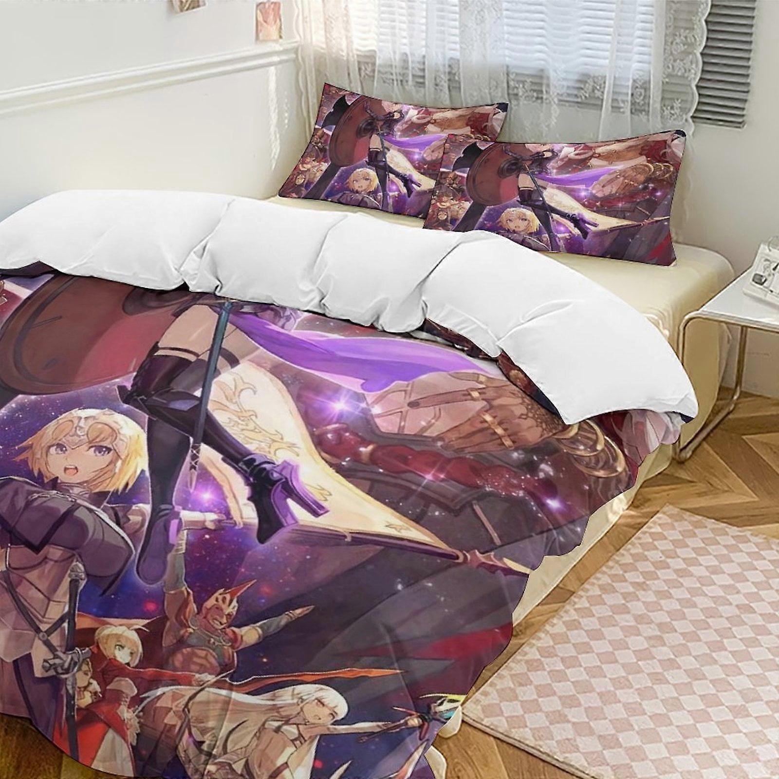 Bedding set Gs492 Fate Stay Night Anime Home Bed 3-piece Set,Lightweight and comfortableMultiple sizes to choose from SH492