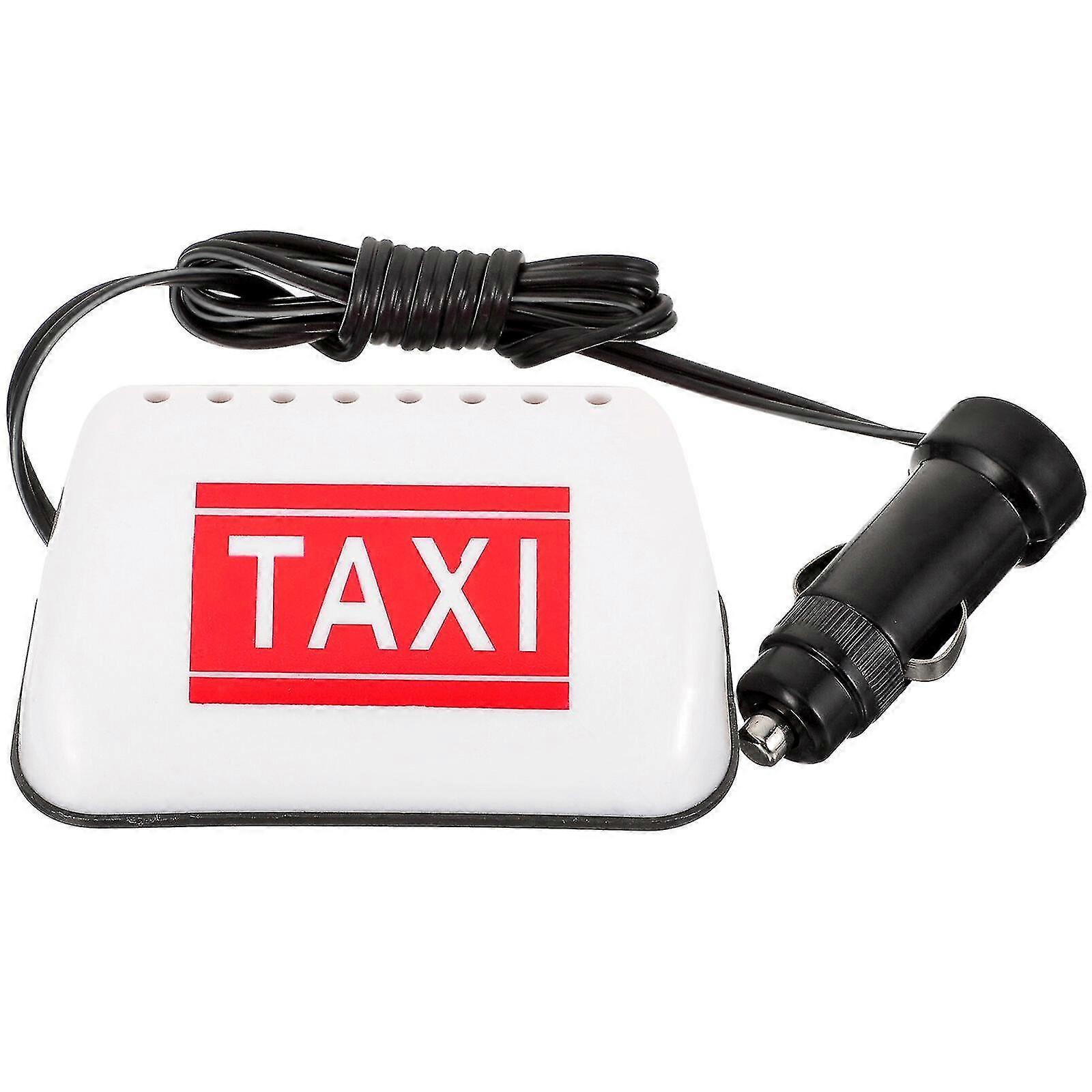 Placa de táxi com luz LED no teto, placa de táxi vintage iluminada