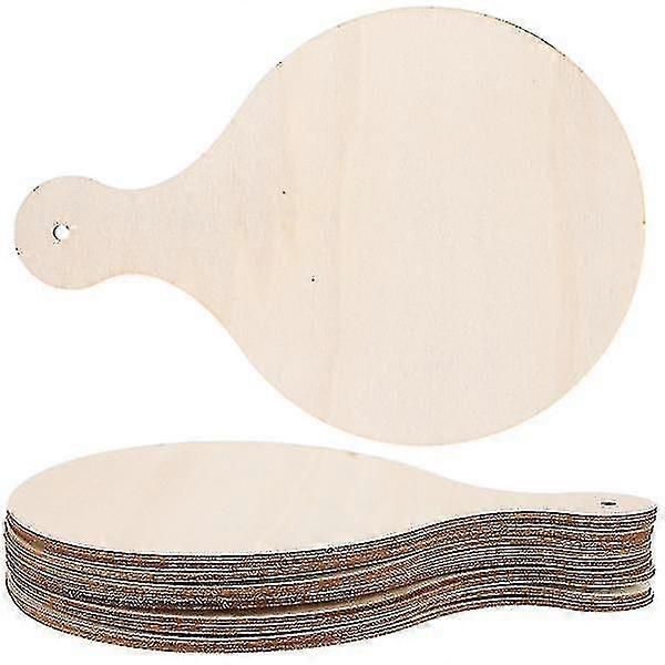 10 قطع جولة خدمة صينية خشبية الخبز المجلس بيتزا قشر مجداف غير مكتمل الخشب تقطيع الألواح مجلس الجبن