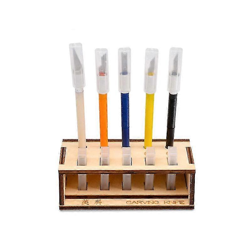 5pc Carving Knife With 25pcs Replacement Blades Multi-Functional Sk2 Steel Sharp Knife For Sculpture Wood Craft Fruit Art