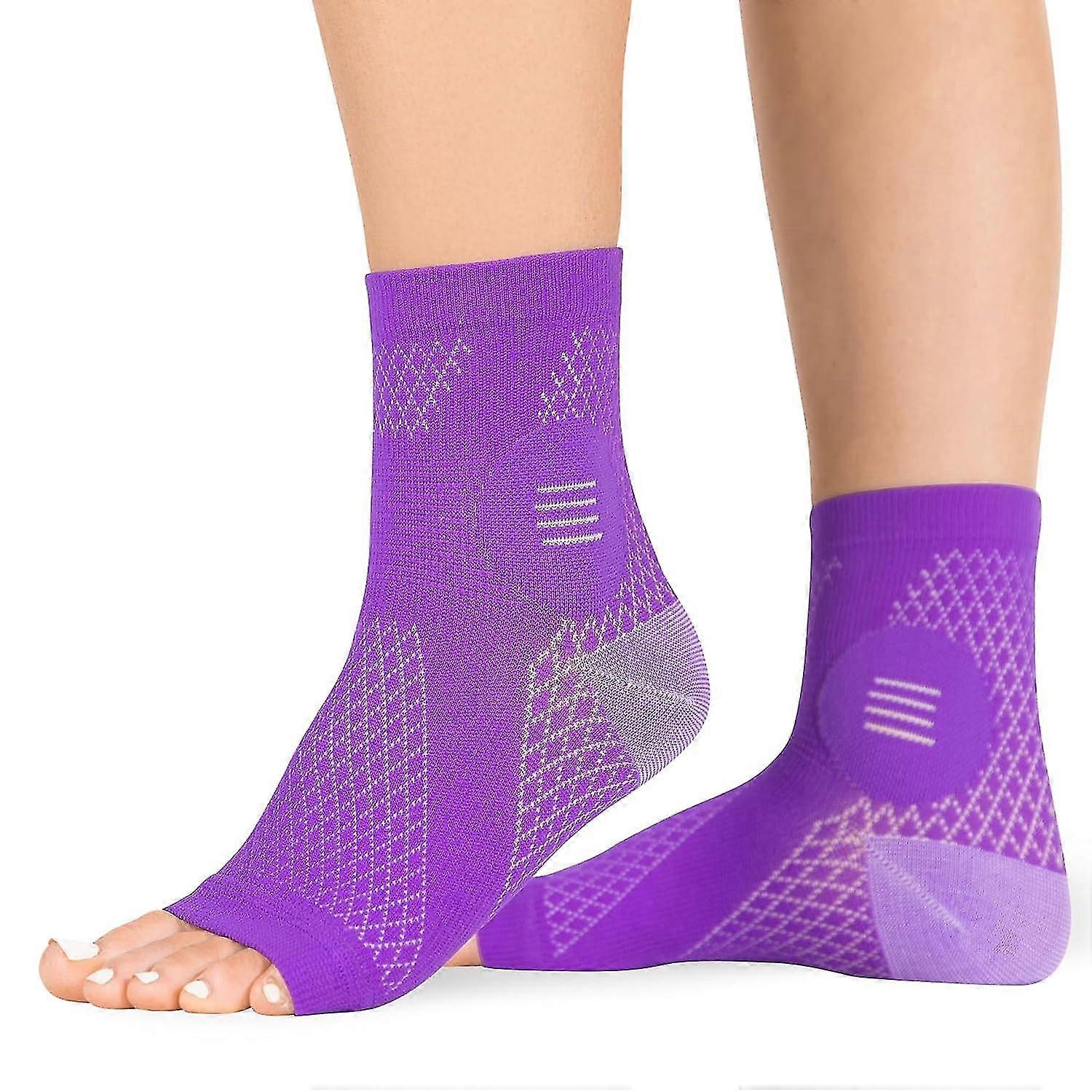 3pairs Neuropathy Socks Compression Diabetic Toeless Sleeves