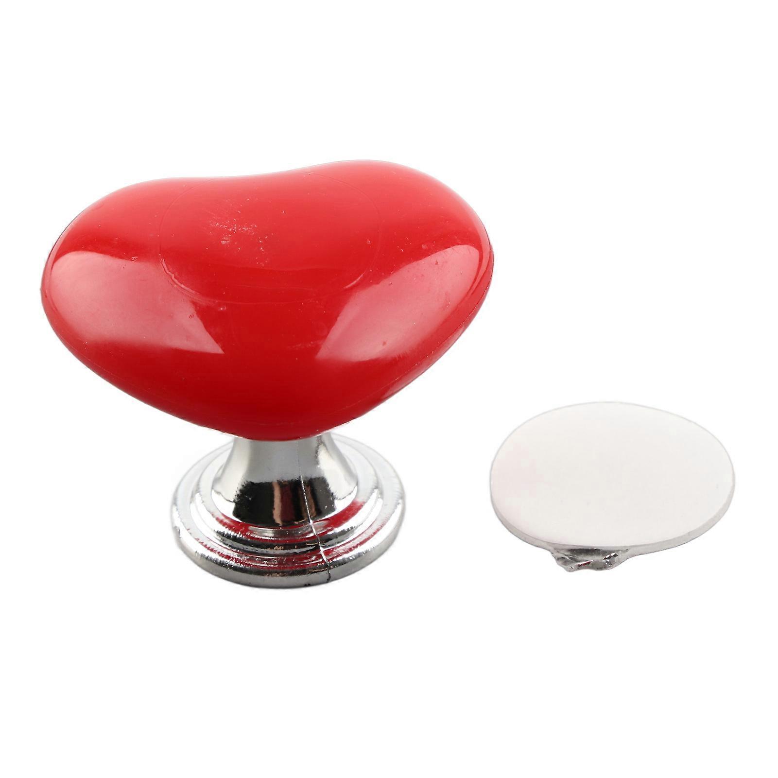 Heart Shaped Toilet Tank Button Plastic Solid Universal Toilet Button Press compatiblement compatible Bathroom Red