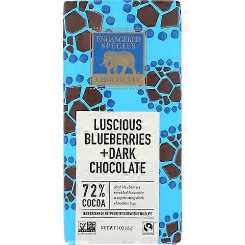 Endangered Species Choc Bar Sea Turtle Drk Blbry ,3 Oz(Case Of 12)