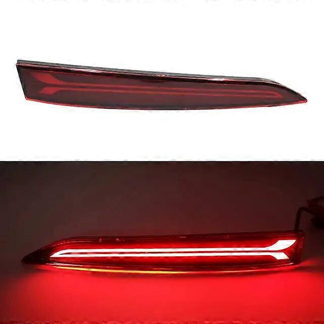 Car Fashing 1 Pair LED Reflector Rear Bumper Light Tail Brake Lamp Auto Fog Light For Hyundai Solaris Accent 2017 2018 2019