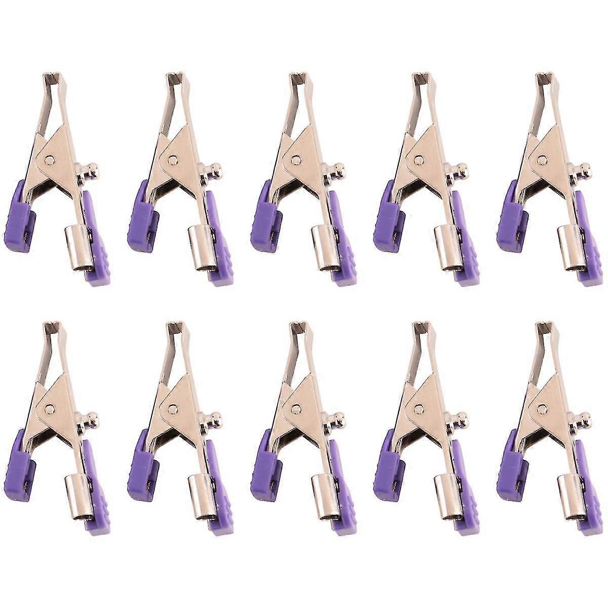 ケーブルの固定に使用される動物、ペット、犬、猫および獣医のための10pcs再使用可能なECG/EKGのワニ口クリップ電極