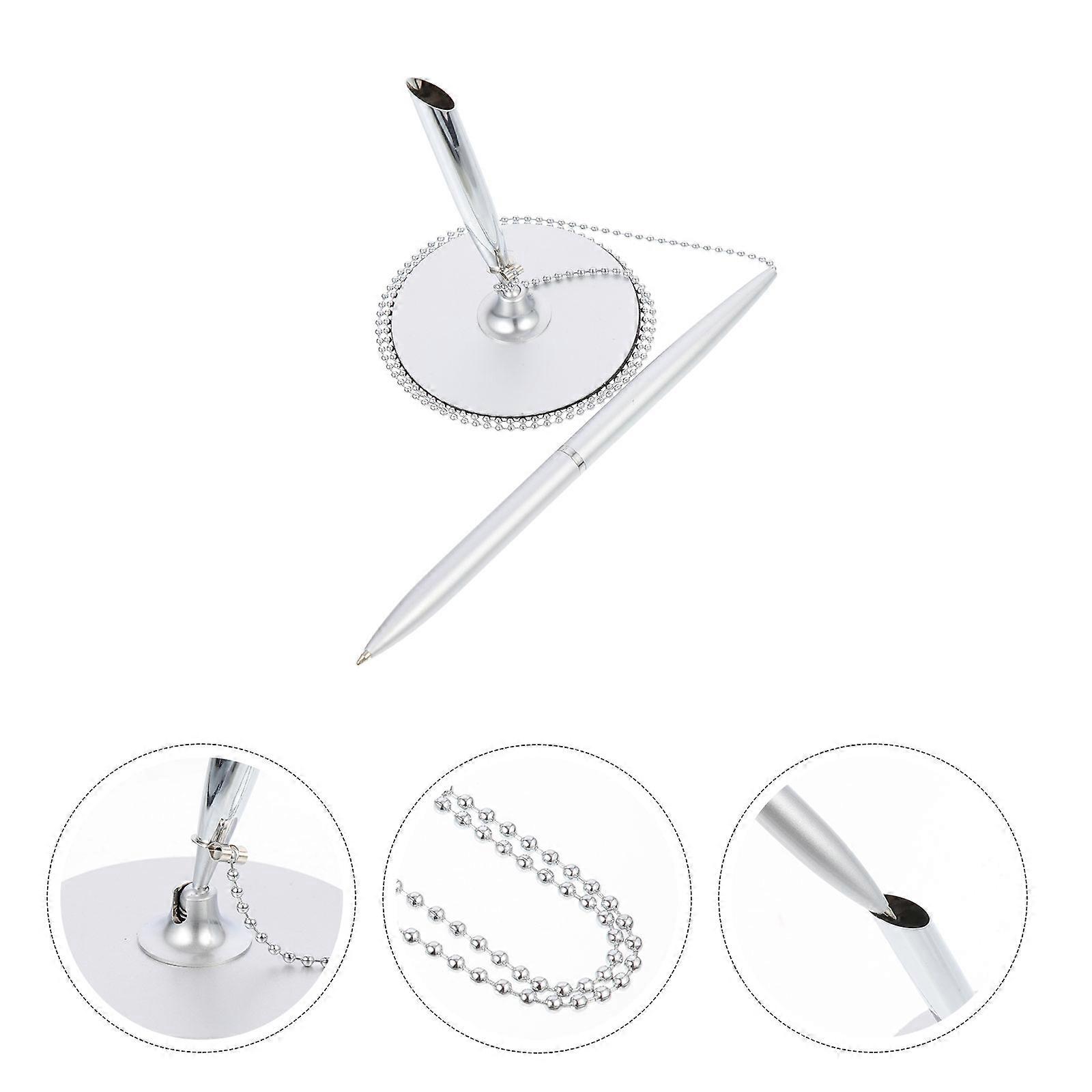 Table Fixed Signature Pen Multi-function Writing Pen Guest Book Pen Vertical Table Pen