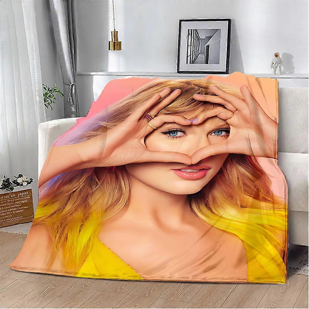 Sød tegneserie trykt tæppe picnic tæpper varmt tæppe bløde s-swifts behageligt tæppe hjem rejse fødselsdag t-taylors gave