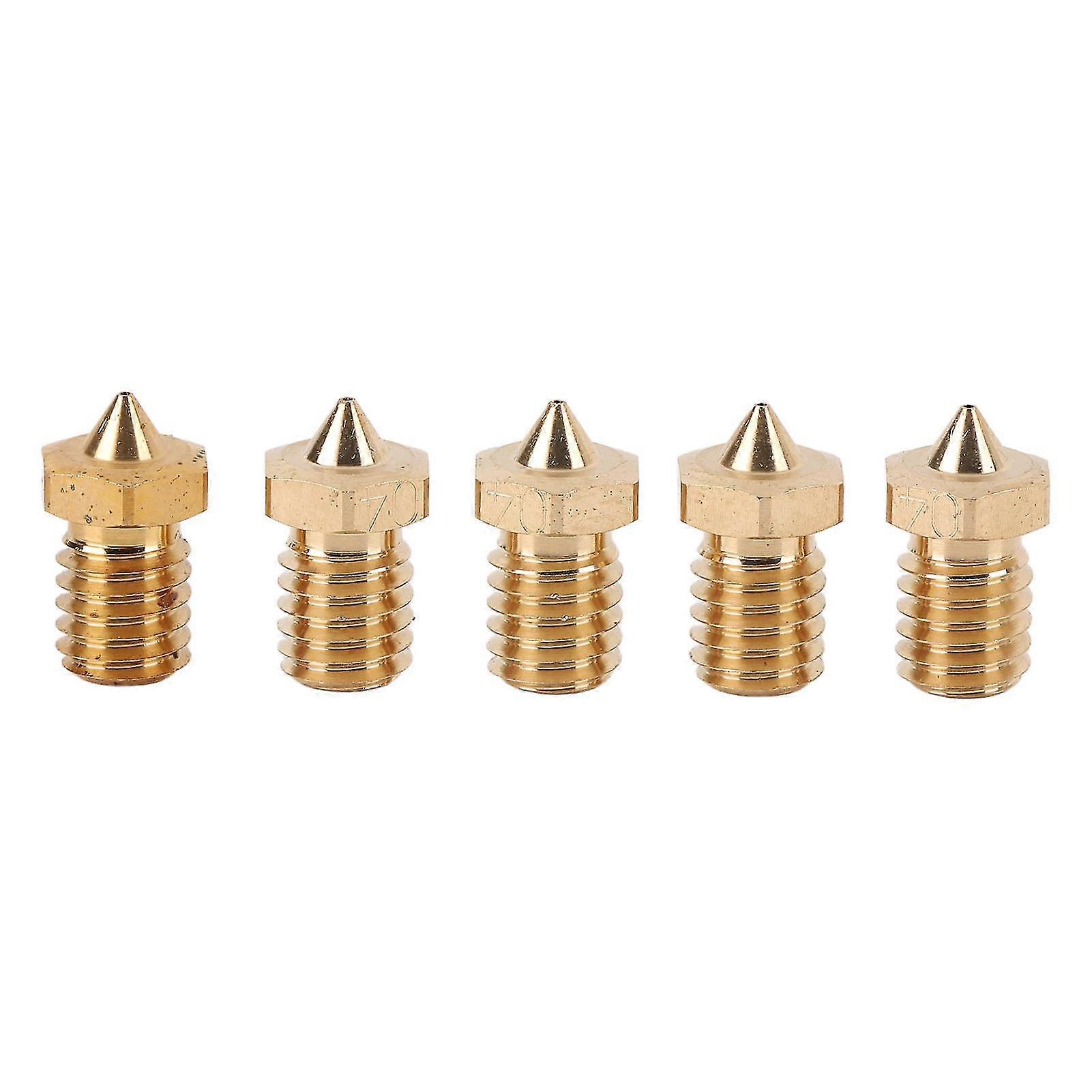 0.4mm Brass 3D Printer Nozzle, High Flow, 1.75mm Filament, 5pcs
