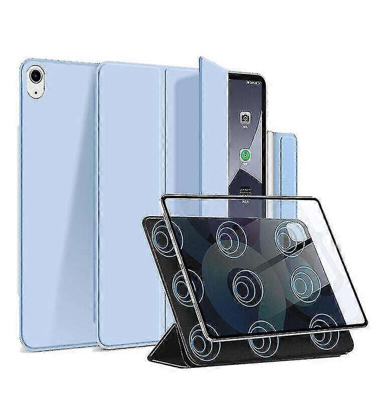ケース対応 iPad Air 4 2020 10.9 インチ サポート ペンシル 第 2 世代充電磁気アタッチメント カバー 自動ウェイクスリープ付き - ブルー