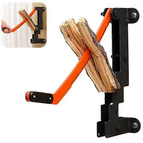 Vedklyv, Väggmonterad vedklyv