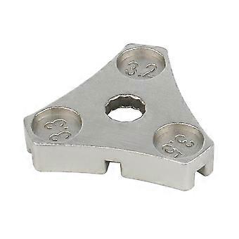 Triangle Body 6 Spoke Wrench Bicycle Repair Tool Spoke Tool Mountain Bike Wire Adjustment Wrench Si