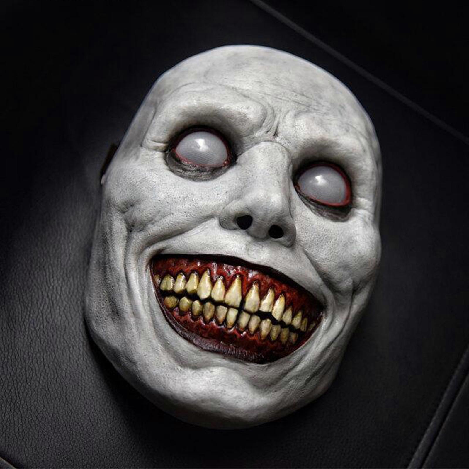 Espeluznante máscara de Halloween sonriente Demonios Horror Máscaras faciales El mal Cosplay Props Headwear Dress Up Party Clothing Accesorios Regalos