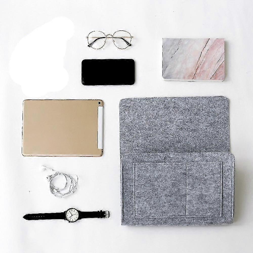 Felt Bedside Storage Bag With Pockets Convinient Bed Sofa Desk Hanging