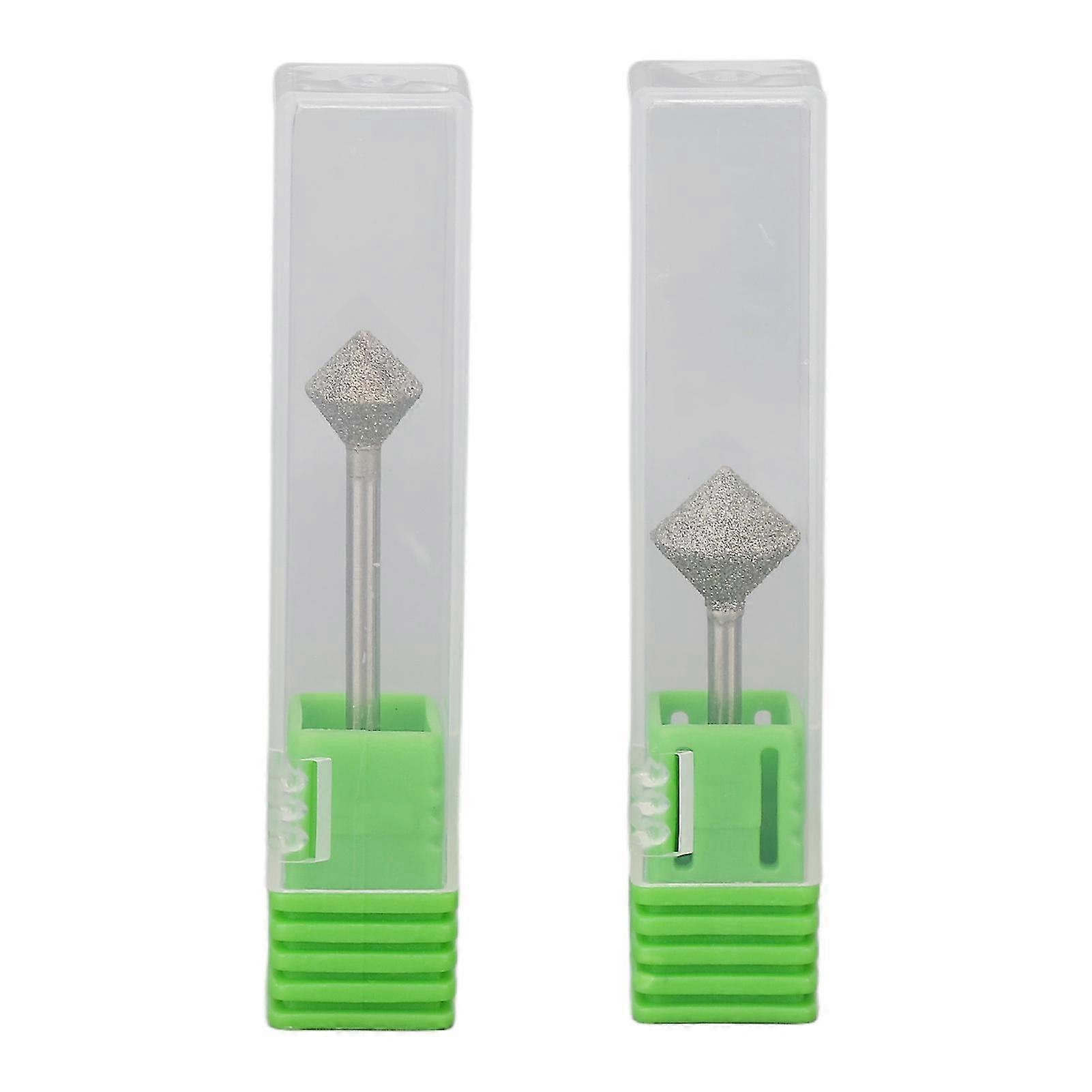 Nail Drill Bits Replacement for Manicure with 2 Way Rotating Grinding Head and Storage Box