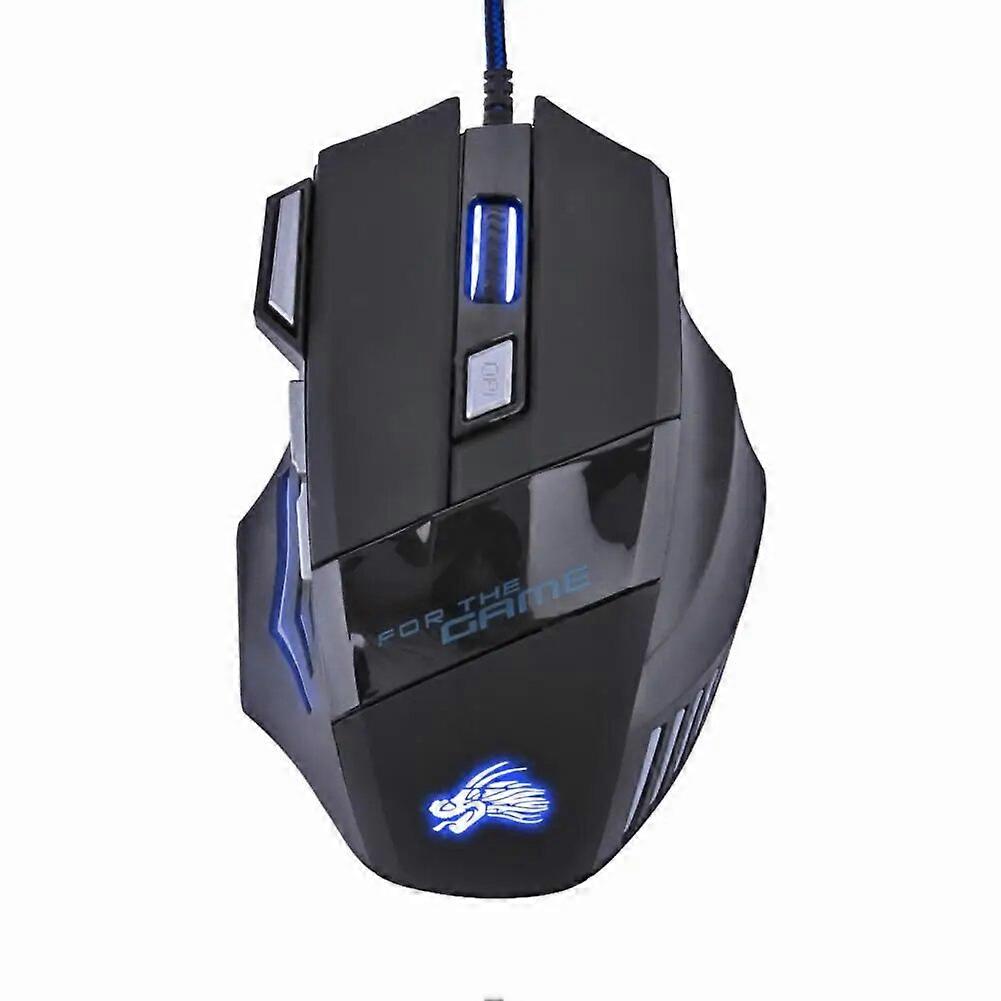 USB Wired Gaming Mouse LED Backlit Adjustable 7 Buttons Professional Gamer 5500DPI Mice Ergonomic Computer Mouse for PC Laptop Mice & Trackballs