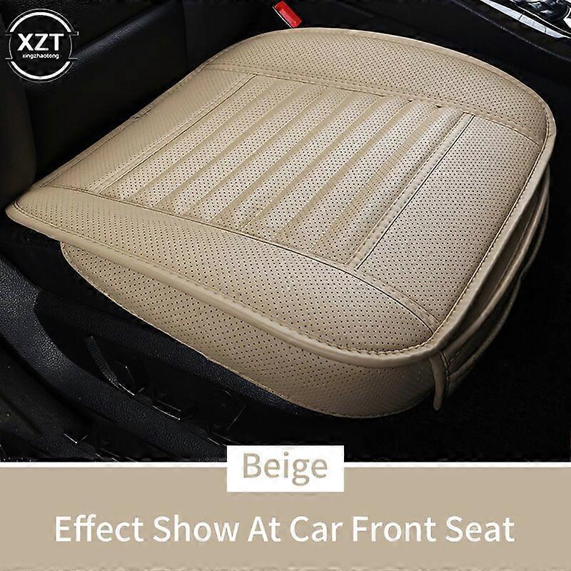 Car Seat Cover Breathable PU Leather Pad Mat For Auto Chair Cushion Car Front Seat Cover Four Seasons Anti Slip Mat