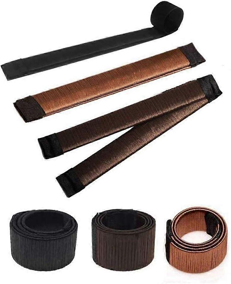 Dww-3 ks Chillon Magic(noir, marron clear, marron fonc), d'Outils de Coiffure,Příslušenství pro Chignon French Twist Bun Maker Set d'Outils de Coiffu