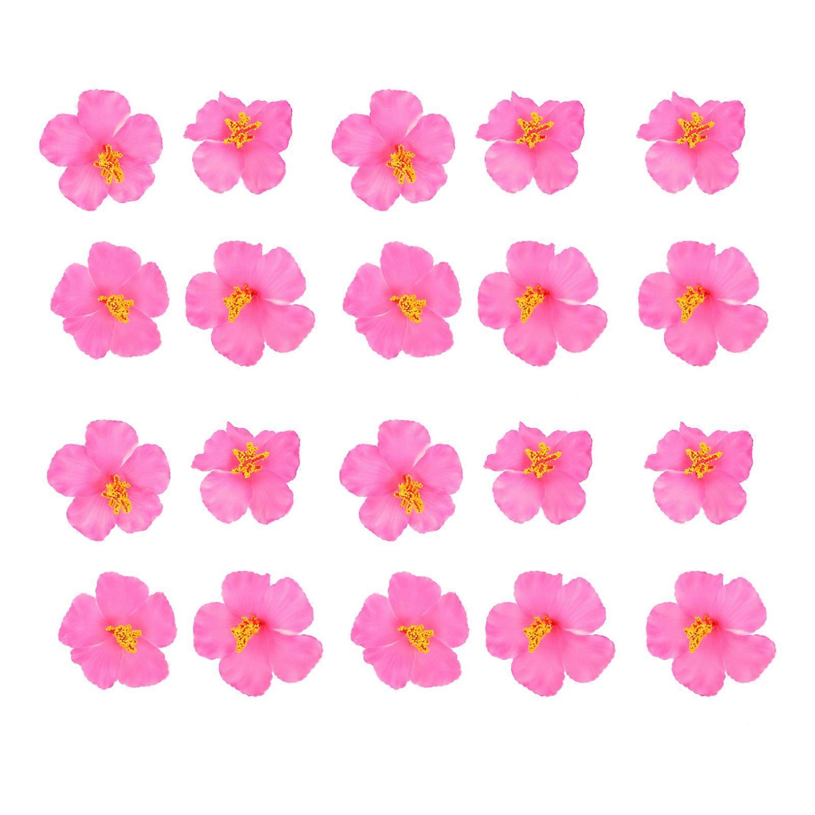20 buc coroană artificială Hawaiian Hibiscus Flori simulate Hibiscus floare Petală falsă de floare
