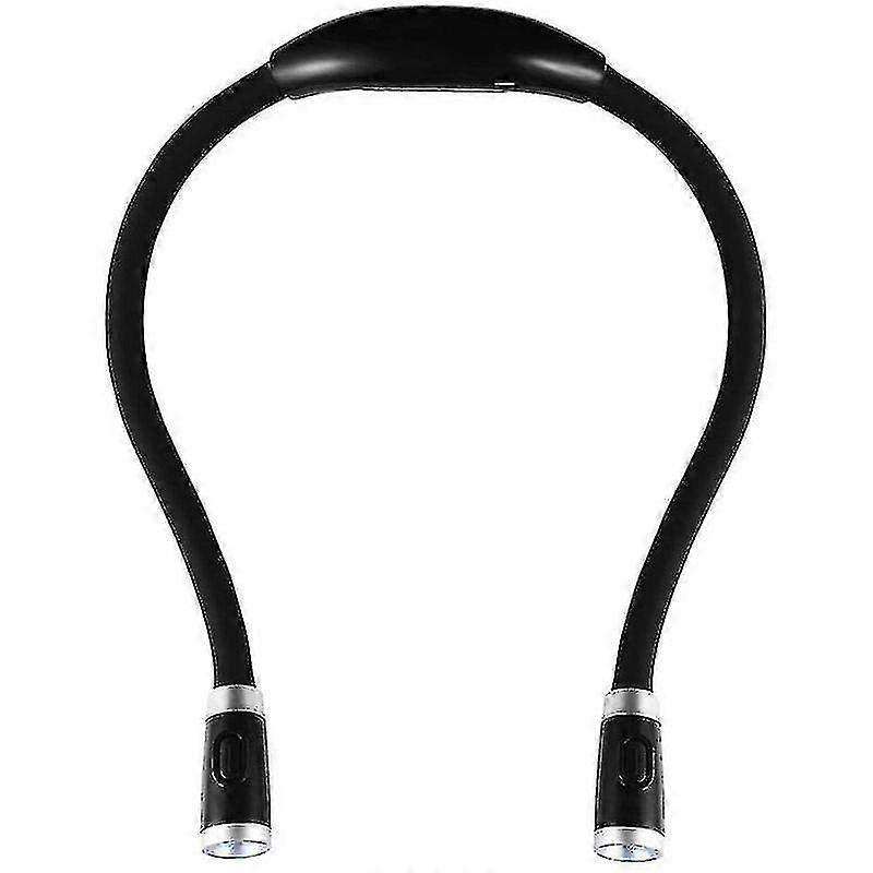 Recharable Reading Lamp Around Neck Hands With 3 Adjable Ness S
