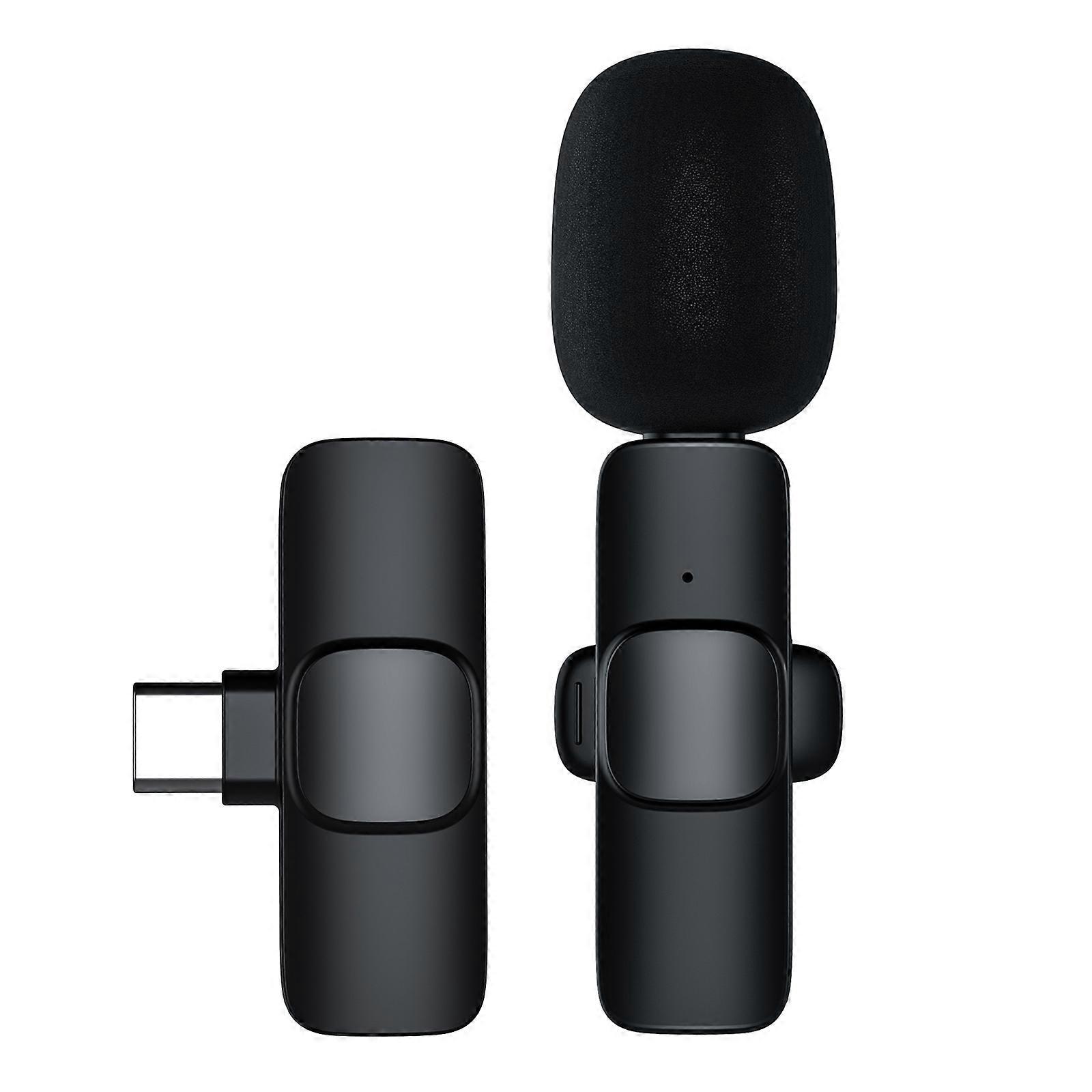 M21 Wireless Lavalier Mikrofon Plug & Play Typ-C Revers Ansteck-Minimikrofon für Telefon-Pad-Computer mit Geräuschunterdrückung für Vlog-Gaming-Streaming-Podc