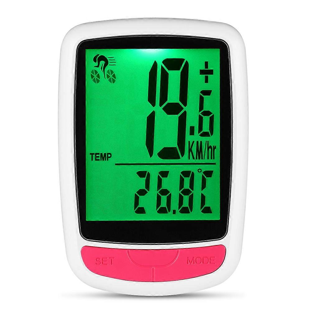 Wireless Bike Computer Bicycle Speedometer Waterproof Cycling Computer with Speed Sensor LED Backlight Automatic Wake-up