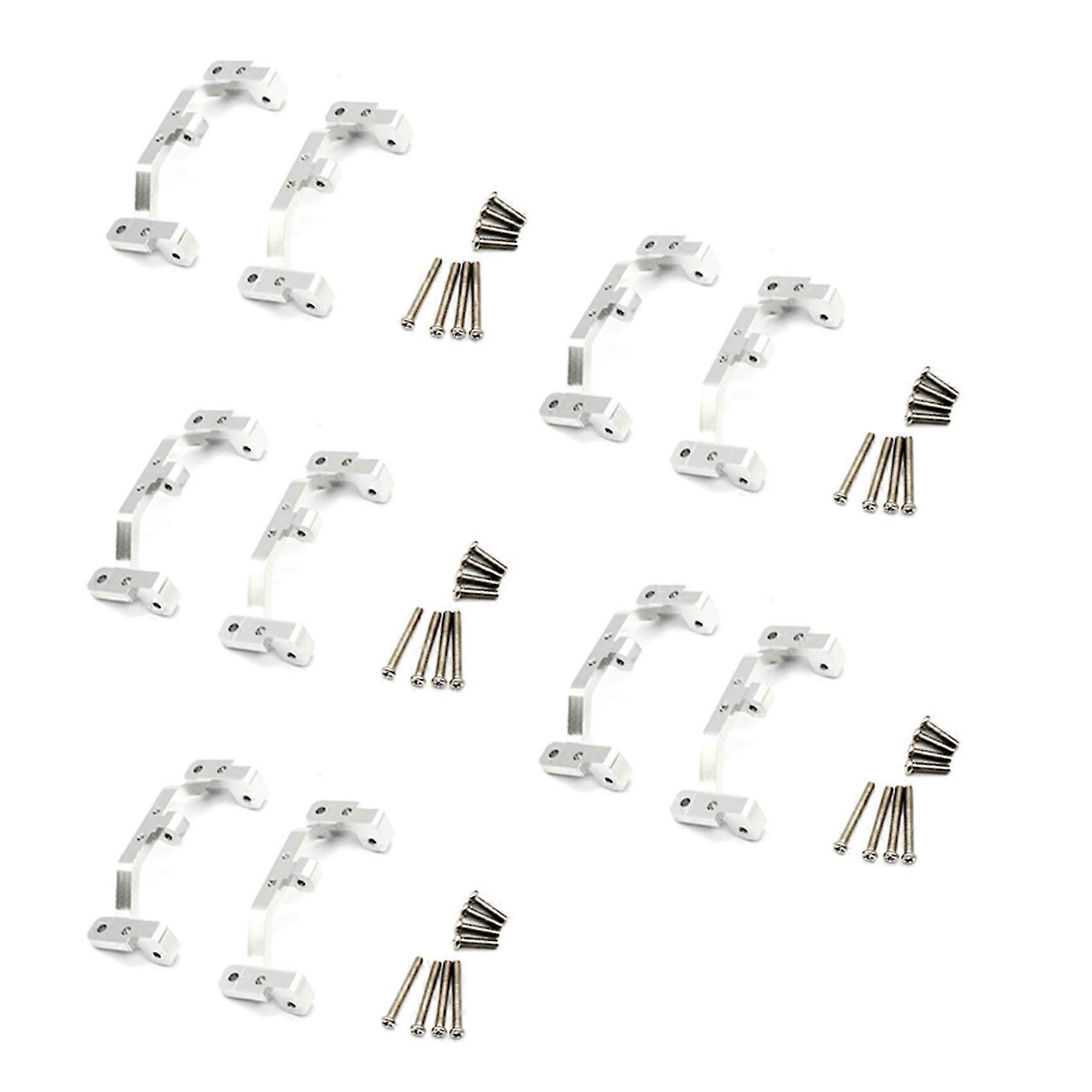 5x Metal Pull Rod Base Seat Bracket For Mn Car Upgrade Parts,silver